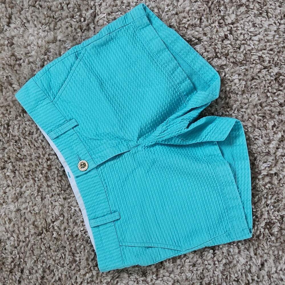 Final Sale...Lilly Pulitzer Callahan short turquoise blue